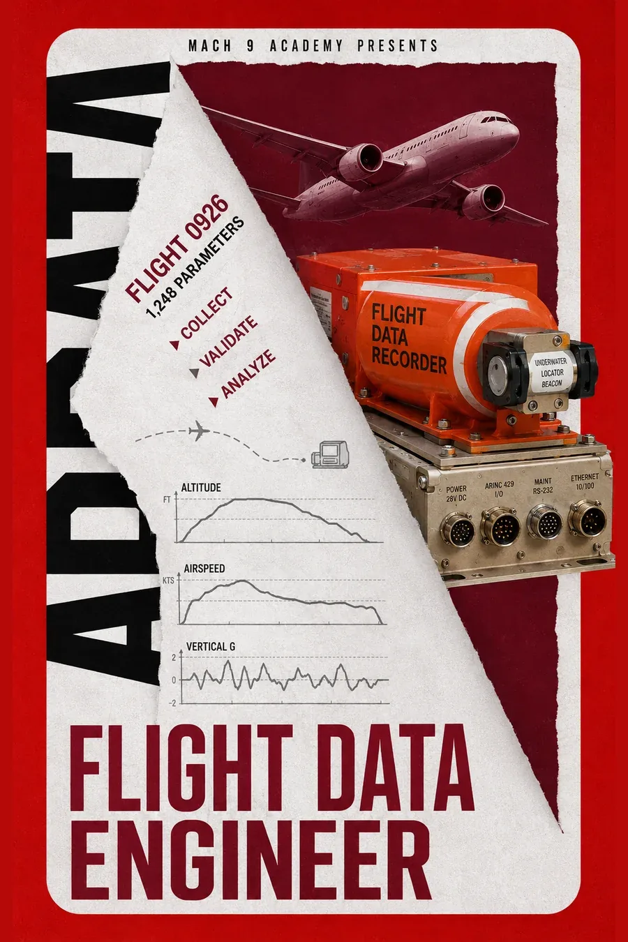 Flight Data Engineer, career poster