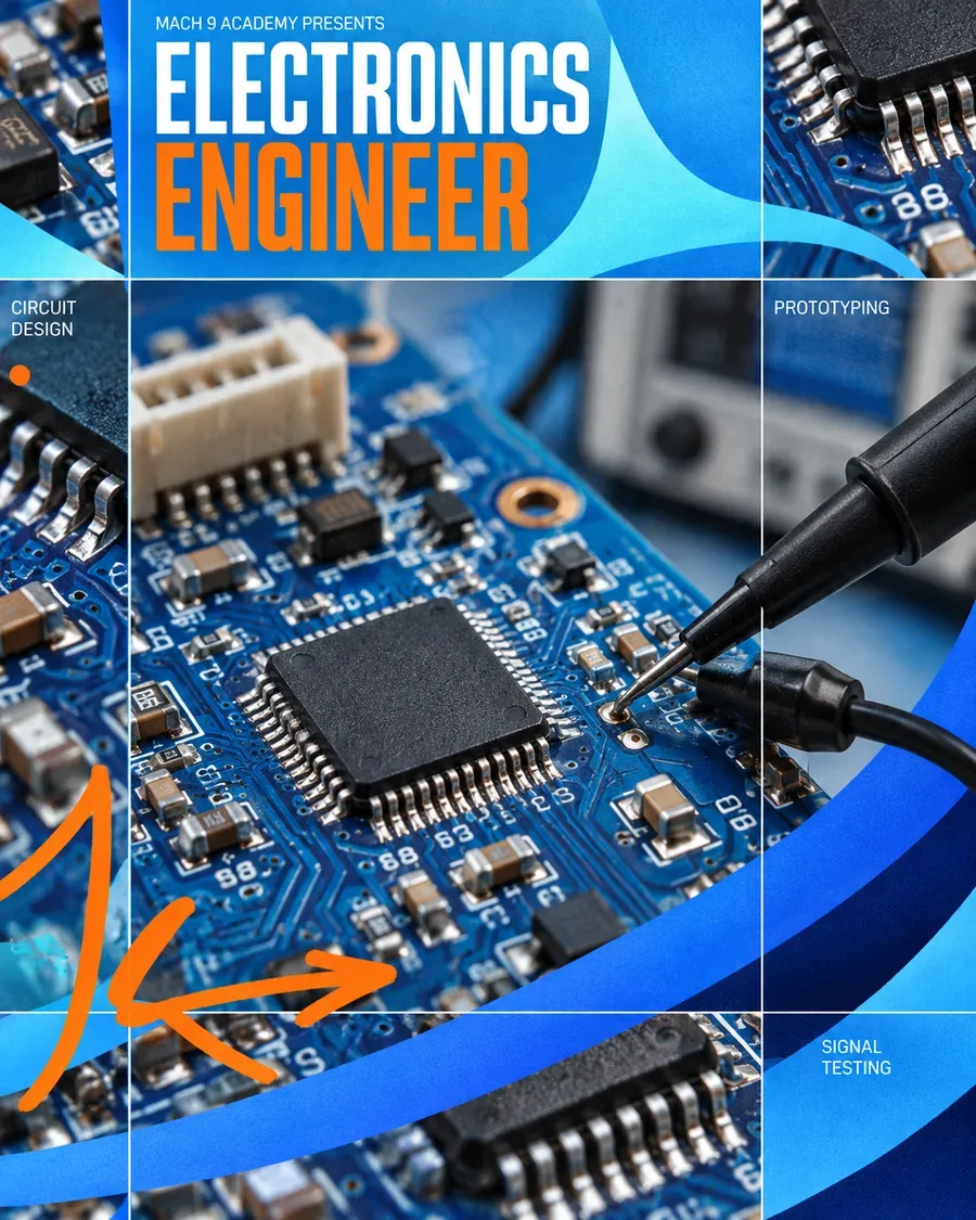 Electronics Engineer, career poster