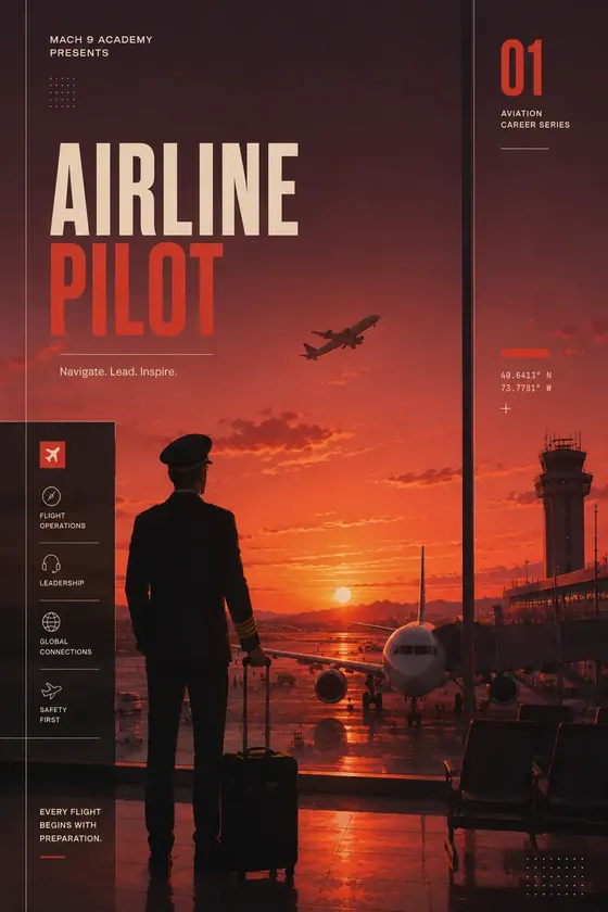Airline Pilot, career poster