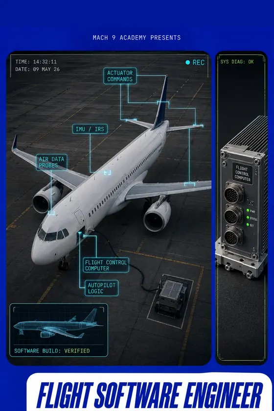 Flight Software Engineer, career poster
