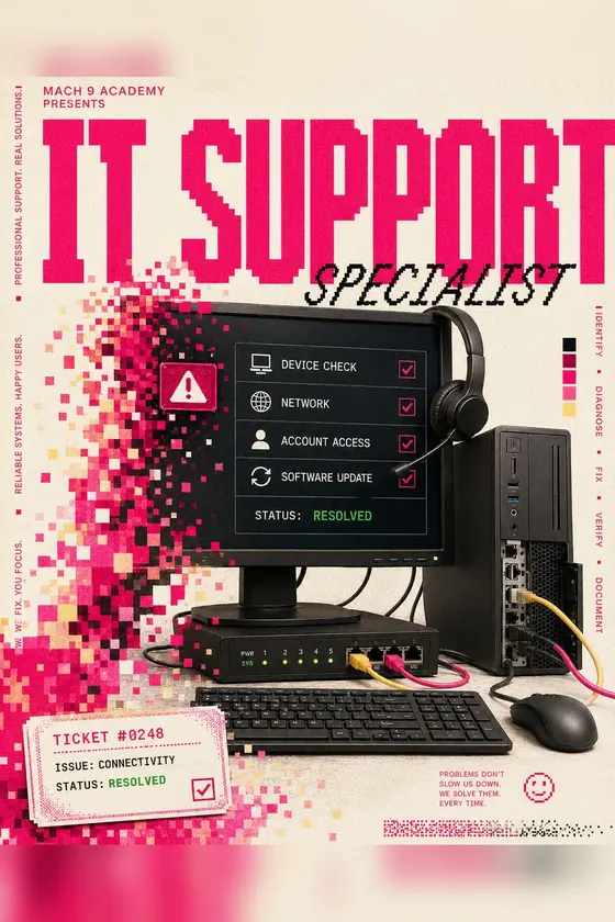 IT Support Specialist, career poster