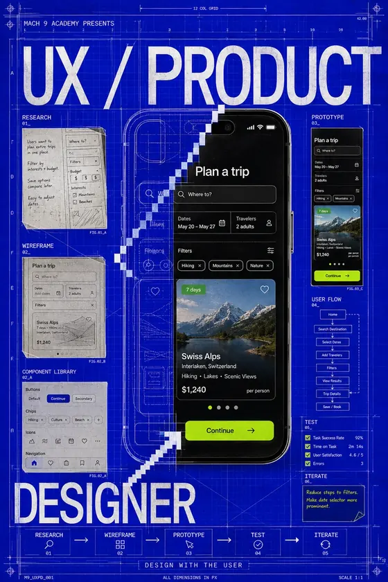 UX / Product Designer, career poster